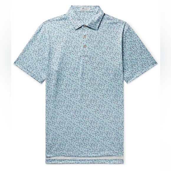 Peter Millar Dazed & Transfused Printed Tech Jersey Golf Polo Shirt Size XXL - Picture 1 of 11